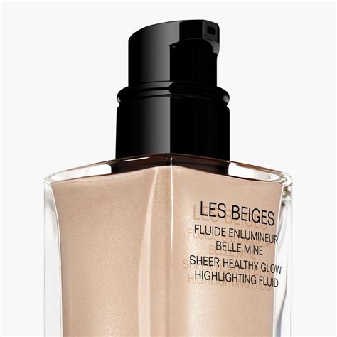 chanel highlighter transparent|chanel les beiges highlighting fluid.